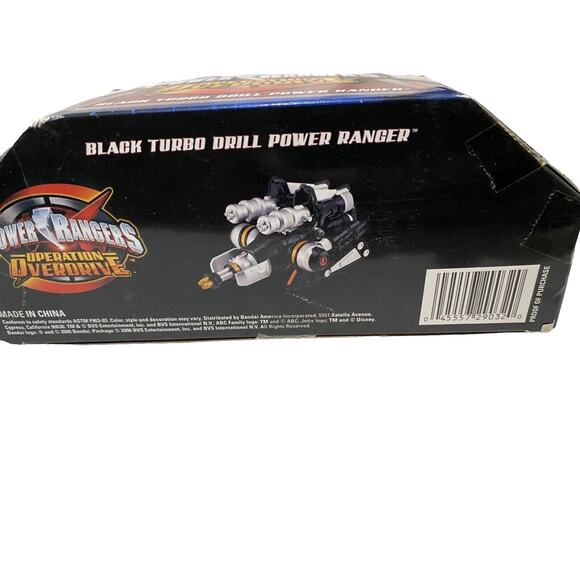 Power Rangers Operation Overdrive TURBO DRILL BLACK POWER RANGER NIOP - Picture 9 of 9